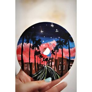 Acrylic on CD