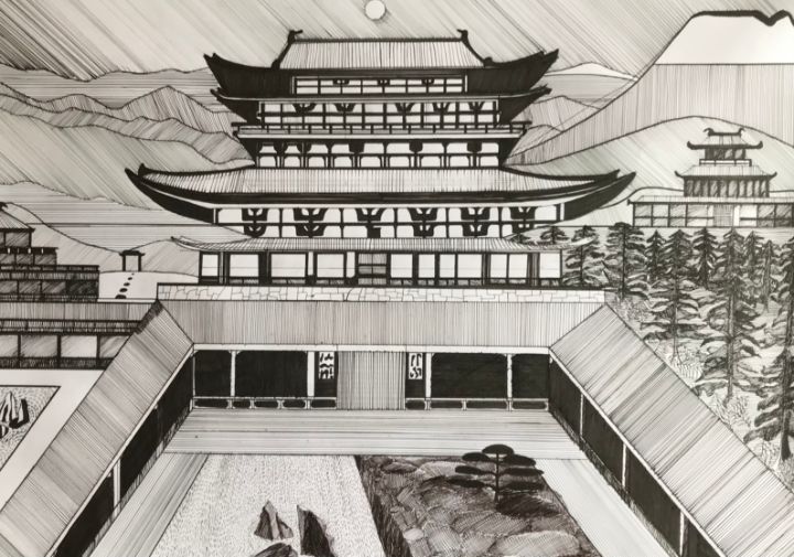 Examples Of Japanese Architecture Pagoda Nikko High-Res Vector Graphic -  Getty Images