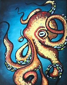 Deep sea octopus