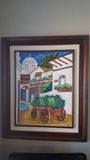 Oleo painting about Honduras living.
