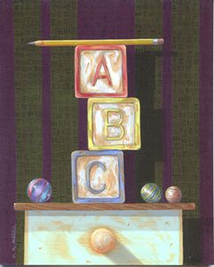 "ABC" 8"x10" acrylic