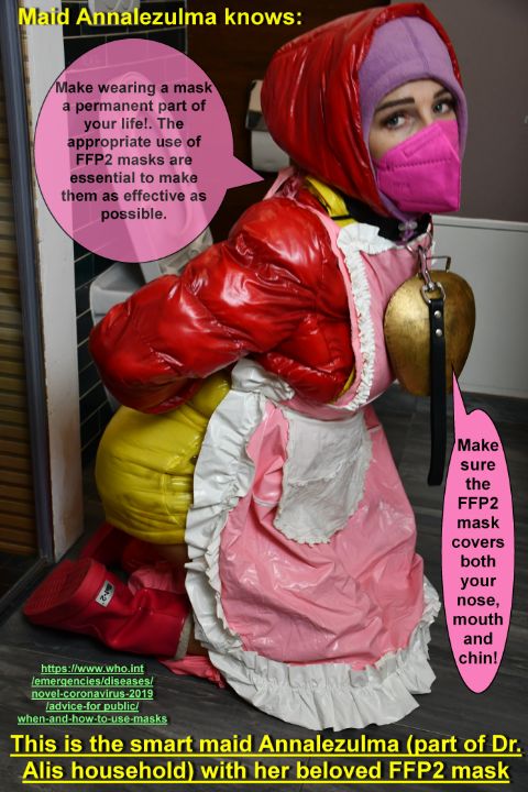 Annalezulma loves her FFP2 mask - maids in plastic clothes