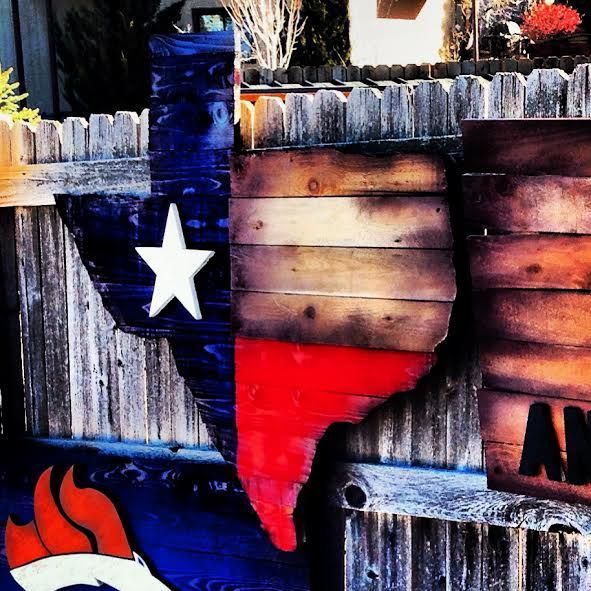 Texas Flag (Texas Shape) Bowers Splinter Works Crafts & Other