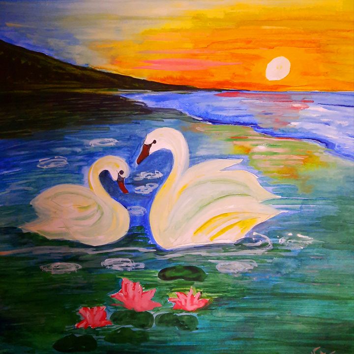 Swan - ARTWORKBYSARMISTHA