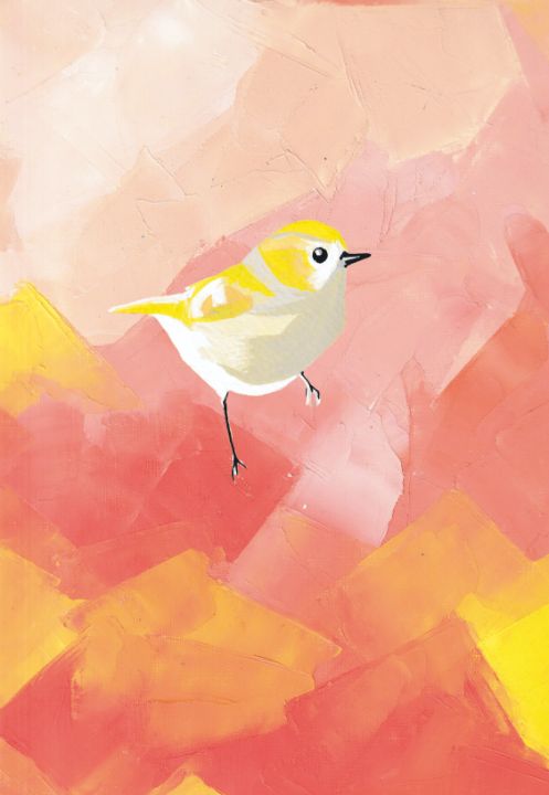 Yellow symphony of hummingbird - Oollja-gallery