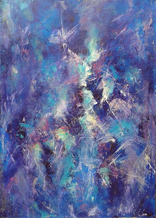 STAR DISCO - Emilia Milcheva - Paintings & Prints, Abstract, Movement ...