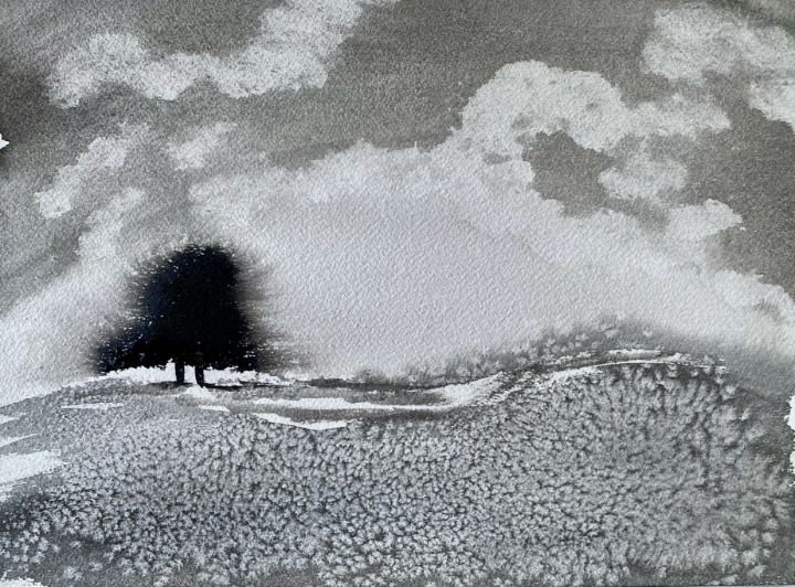 Sleepy Landscape - laurette follot - Paintings & Prints, Landscapes ...