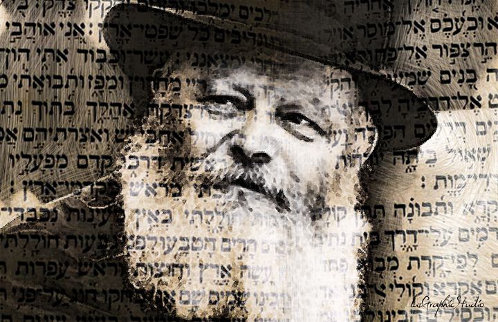 Rebbe with writing - LuzGraphicStudio