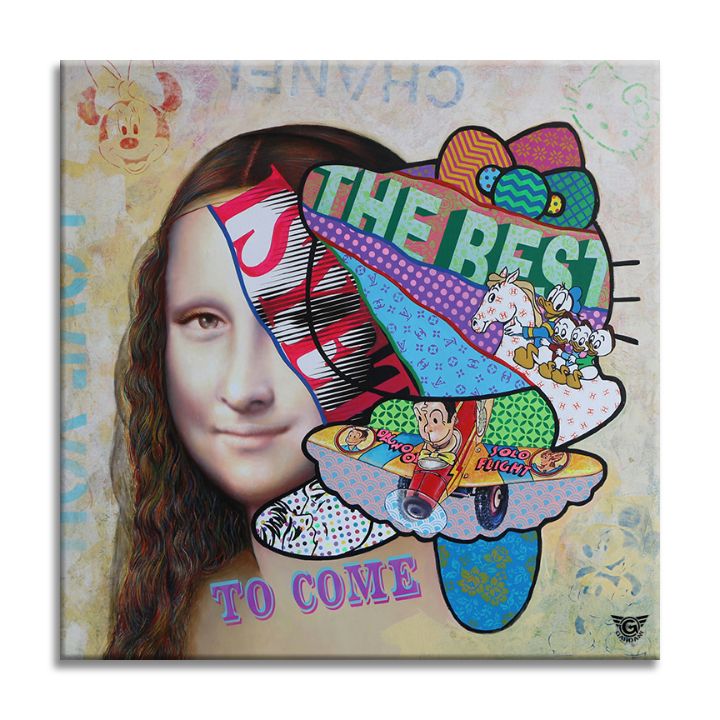 Mona Lisa Hello kitty - Gardani - Paintings & Prints, People & Figures,  Love & Romance - ArtPal