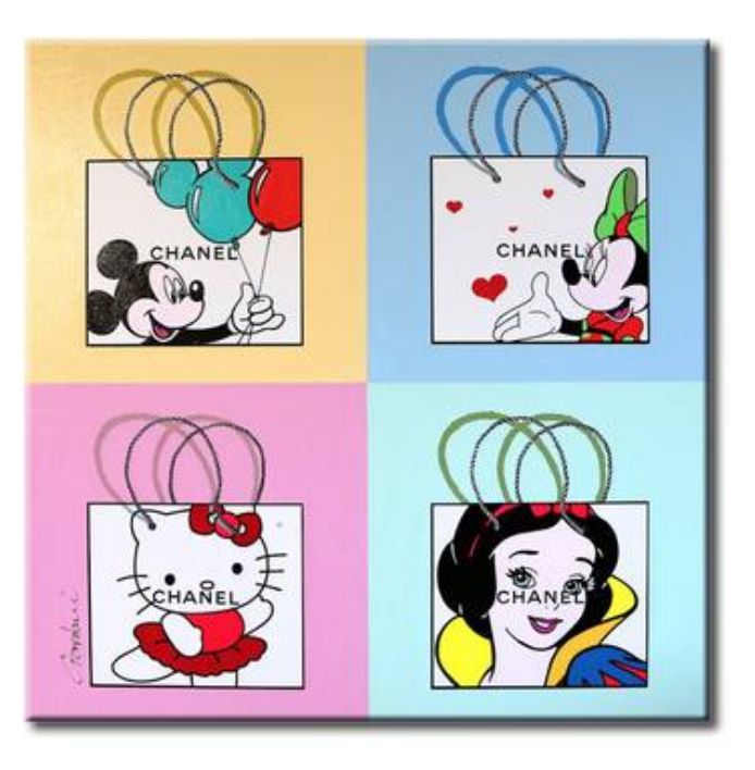 Mona Lisa Hello kitty - Gardani - Paintings & Prints, People & Figures,  Love & Romance - ArtPal