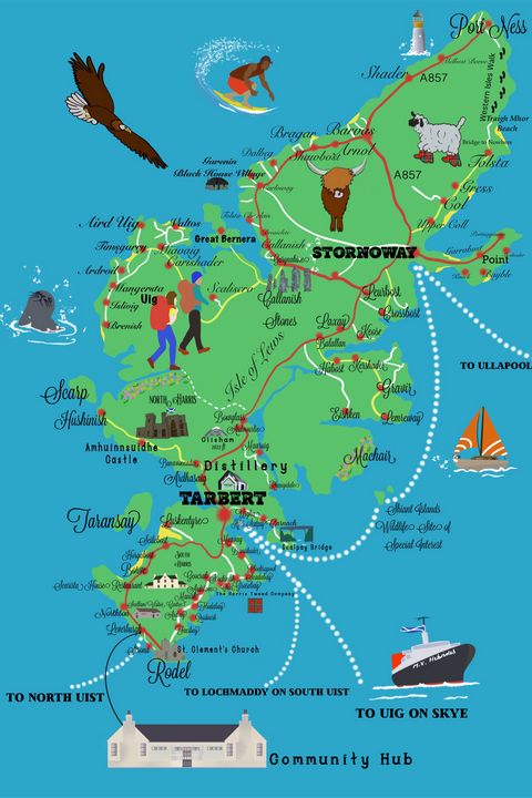 isle of lewis map Isles Of Lewis And Harris Illustrate Chris Martin Digital Art