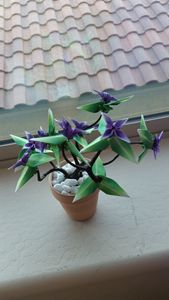 Origami Bonsai Potted Plant Small