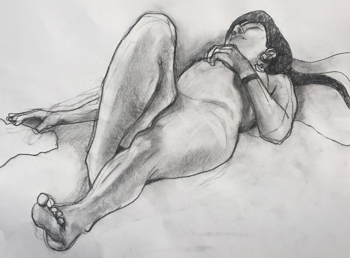 Nude deals girl sketch