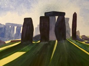 Watercolour, Stonehenge