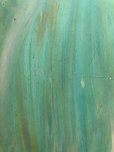 All shades of green streak art