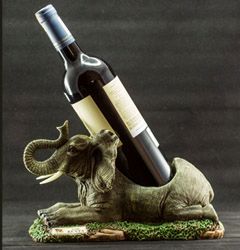 Elephant Carving Wine Holder