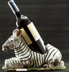 Zebra Carving Wine Holder