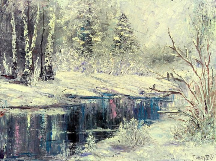 Snowed in Creek - Tatsianas Art NatureHub