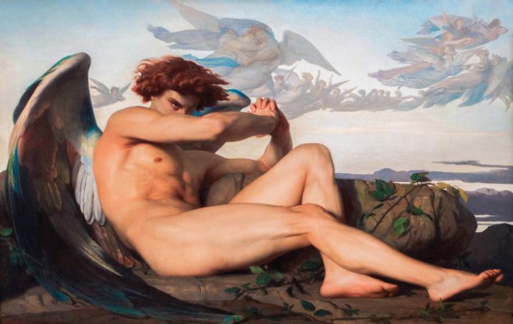 Fallen Angel, 1847. by Alexandre Cabanel: Fine art print