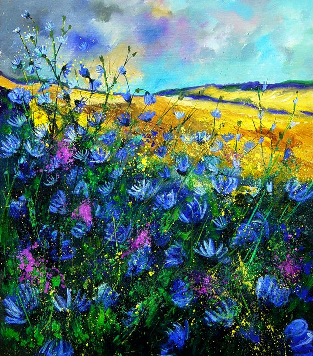 wild chicorees - Pol Ledent's paintings - Paintings & Prints ...