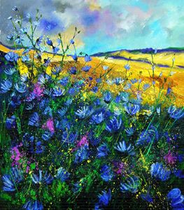 wild chicorees - Pol Ledent's paintings