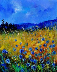 blue poppies 45 - Pol Ledent's paintings