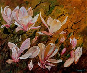 Magnolias - Pol Ledent's paintings