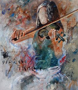 violinist 5631 - Pol Ledent's paintings