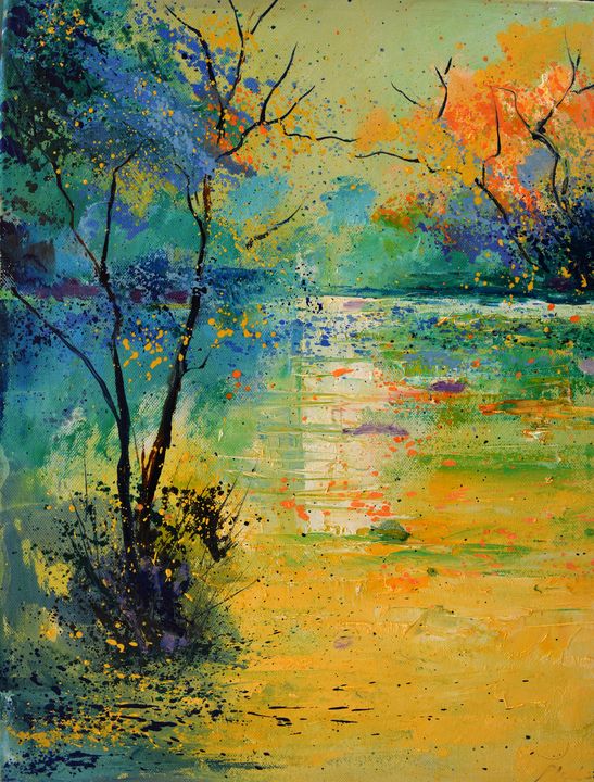Light on a pond - Pol Ledent's paintings