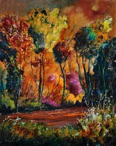 Wood in Houroy - Pol Ledent's paintings