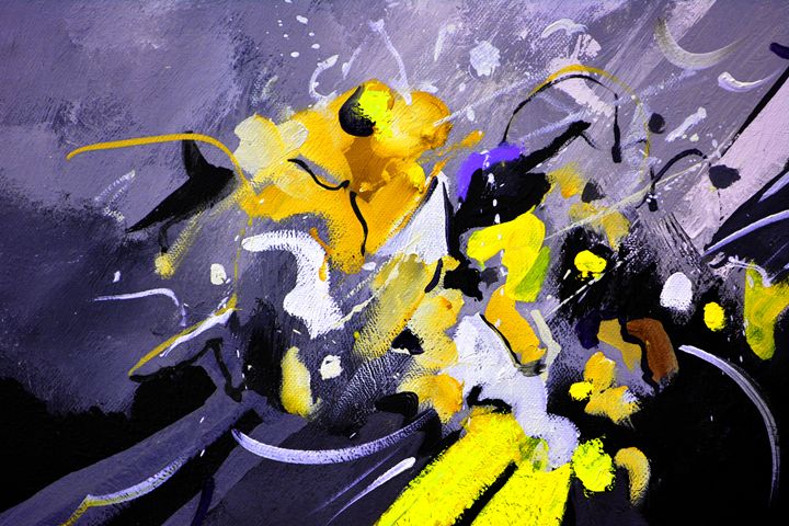 yellow galactic flight - Pol Ledent's paintings