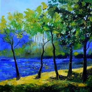 Blue river - Pol Ledent's paintings