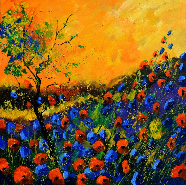 Poppies 88 - Pol Ledent's paintings