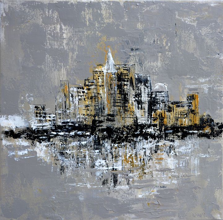 Abstract town - Pol Ledent's paintings