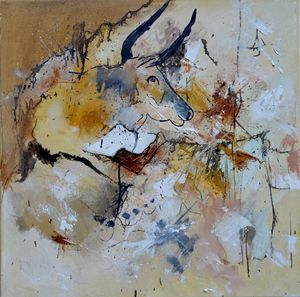 abstract bull - Pol Ledent's paintings