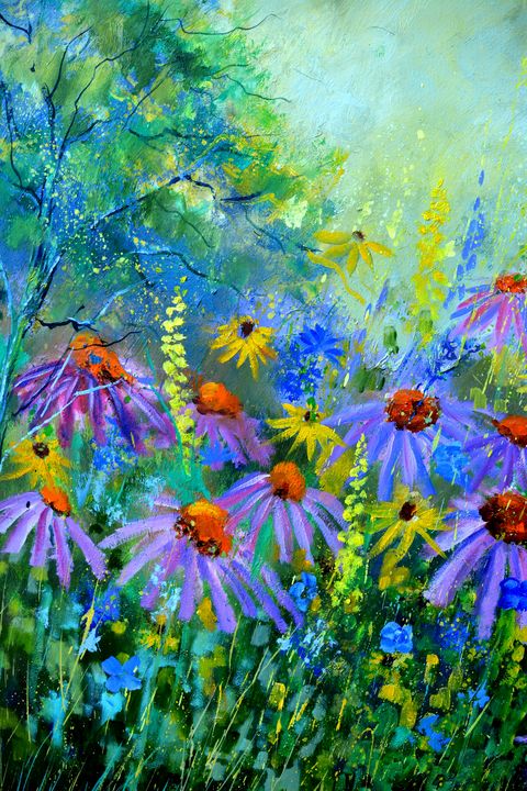 Rudbeckias - Pol Ledent's paintings