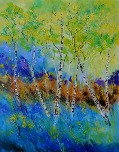 A few aspen trees - Pol Ledent's paintings