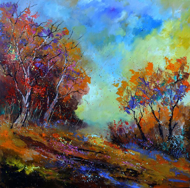 Sunny autumnal afternoon - Pol Ledent's paintings