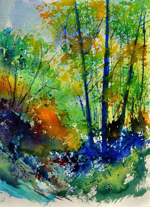 in the wood watercolour - Pol Ledent's paintings
