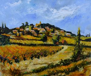 Village in provence - Rasteau - Pol Ledent's paintings