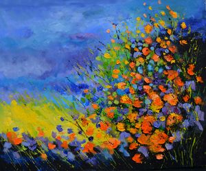 Bright summer flowers - Pol Ledent's paintings