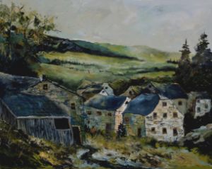 Old houses - Pol Ledent's paintings