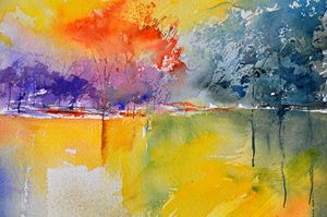 watercolor pond  36 - Pol Ledent's paintings