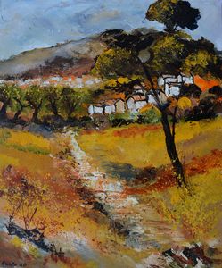 Little village in Provence - Pol Ledent's paintings