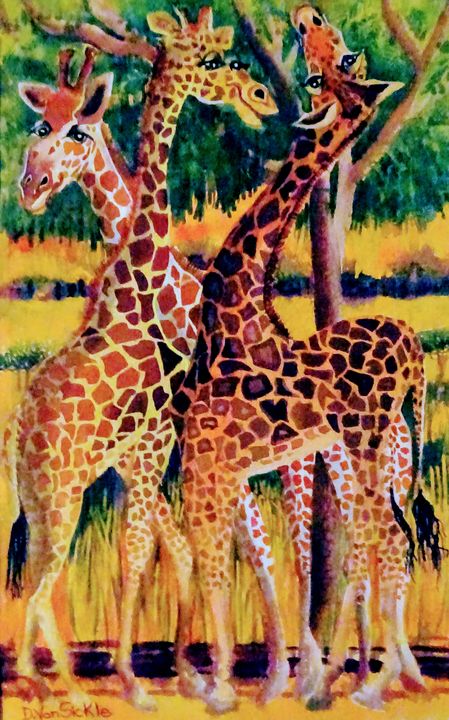 Giraffe Buddies - Darlene Van Sickle