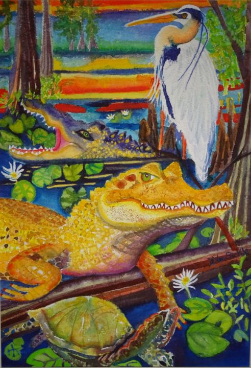 Friends in the Everglades - Darlene Van Sickle