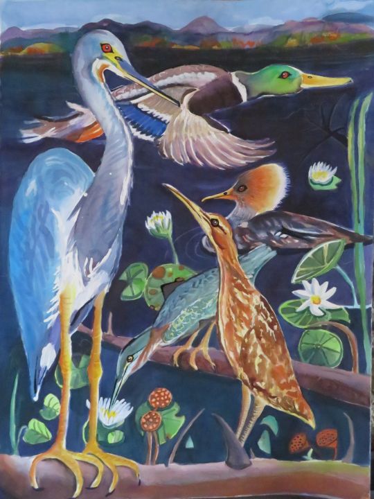 Fine-feathered Friends - Darlene Van Sickle