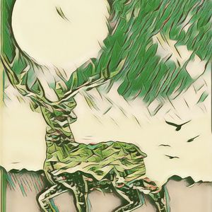 The Moon Carrying Elk