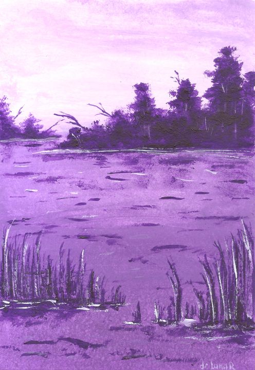 violets painting