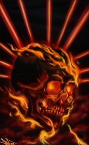 Flaming Sckull